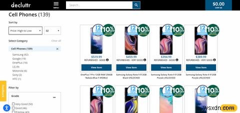 5 สถานที่ที่ดีที่สุดในการซื้อและขายโทรศัพท์ Android ที่ใช้แล้ว 