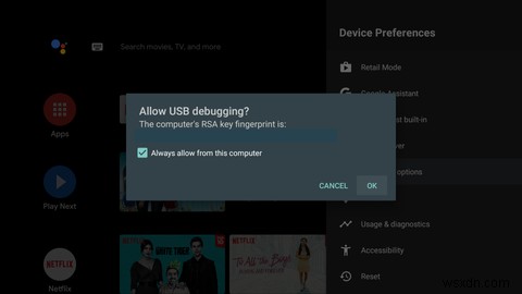 วิธีการตั้งค่าและใช้งาน ADB บน ​​Android TV 