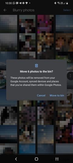 วิธีลบภาพเบลอและภาพหน้าจอเก่าใน Google Photos 