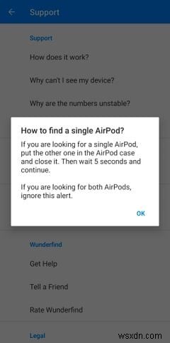 วิธีค้นหา AirPods ที่หายไปด้วยโทรศัพท์ Android 