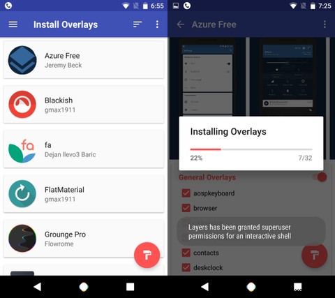 แถบนำทาง Android Nougat และอื่นๆ:ลองใช้ธีมเลเยอร์ RRO เหล่านี้