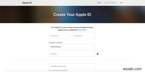 วิธีสร้างบัญชี Apple ID ใหม่บนอุปกรณ์ใดก็ได้ 