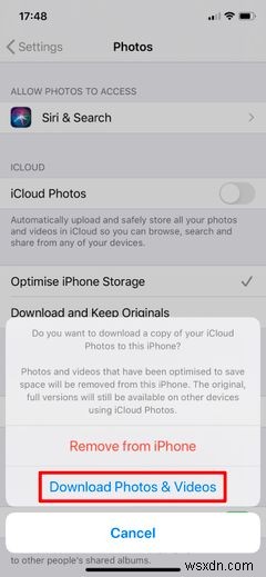 วิธีดาวน์โหลดรูปภาพจาก iCloud 