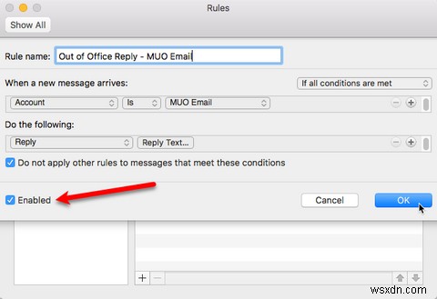วิธีตั้งค่าการตอบกลับอีเมลเมื่อไม่อยู่ที่สำนักงานบน Mac ของคุณ 