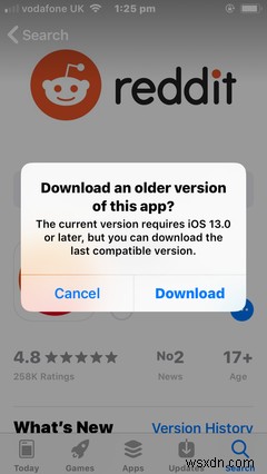 3 วิธีในการติดตั้งแอพเวอร์ชันเก่าบน iPhone รุ่นเก่า 