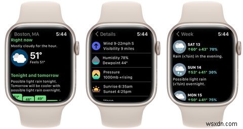 8 แอพพยากรณ์อากาศที่ดีที่สุดสำหรับ Apple Watch 