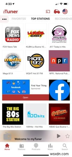 แอปวิทยุที่ดีที่สุด 4 แอปสำหรับ iPhone
