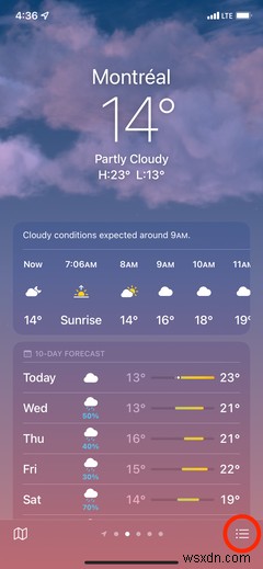 วิธีรับการแจ้งเตือนสภาพอากาศสดบน iPhone ของคุณด้วย iOS 15 