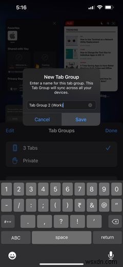 วิธีใช้กลุ่ม Safari Tab ใน iOS 15 และ iPadOS 15 