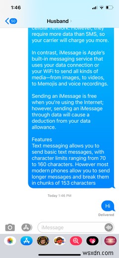 iMessage และ SMS แตกต่างกันอย่างไร