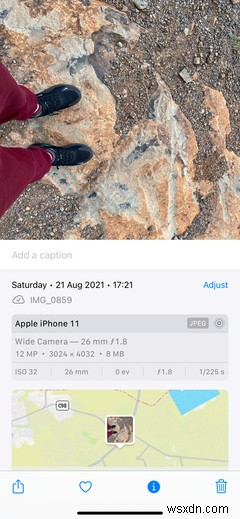 วิธีปรับวันที่ เวลา และตำแหน่งของรูปภาพใน iOS 15 