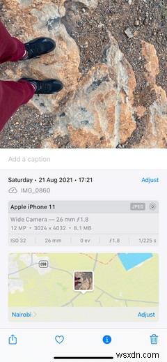 วิธีปรับวันที่ เวลา และตำแหน่งของรูปภาพใน iOS 15 