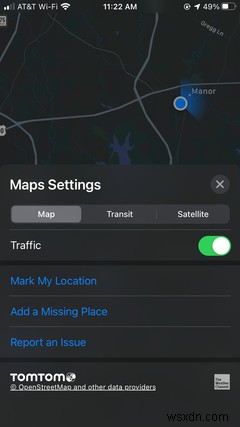 วิธีรายงานอุบัติเหตุ อันตราย และการตรวจสอบความเร็วใน Apple Maps