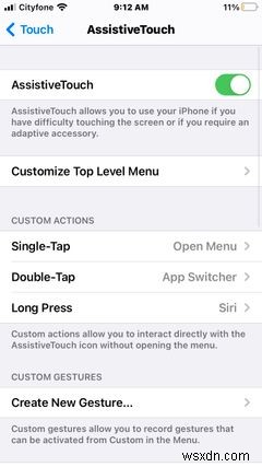 วิธีใช้ปุ่มโฮมเสมือนของ iPhone ด้วย AssistiveTouch