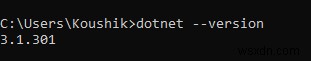 จะทราบได้อย่างไรว่าติดตั้ง C# .NET Core ไว้หรือไม่ 