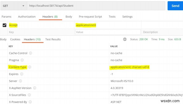 การเจรจาเนื้อหาใน Asp.Net webAPI C # คืออะไร 