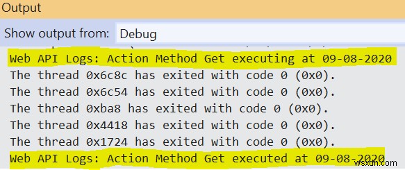 เราจะสร้างตัวกรอง LOG เพื่อการบันทึกใน C # ASP.NET WebAPI ได้อย่างไร 