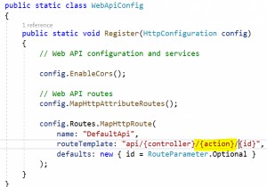 เราจะกำหนดชื่อแทนสำหรับวิธีการดำเนินการใน C# ASP.NET WebAPI ได้อย่างไร 