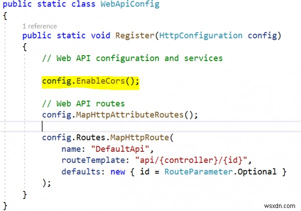 จะแก้ไขปัญหา CORS ใน C # ASP.NET WebAPI ได้อย่างไร 