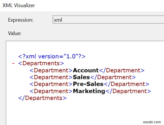 วิธีการเติม XDocument จาก String ใน C #? 