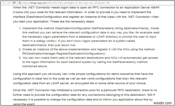 อัปเกรดเป็นตัวเชื่อมต่อ SAP.net 3.0 ไม่ทำงานใน Visual Studio 2008 และ 2010 