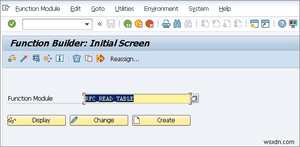 RFC ที่มีอยู่เพื่อโหลดข้อมูลตารางและรับรายการตารางและรายการ BAPI ใน SAP 