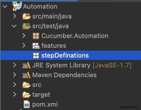 จะสร้างไฟล์นิยามขั้นตอนสำหรับ Cucumber ใน Java ได้อย่างไร? 