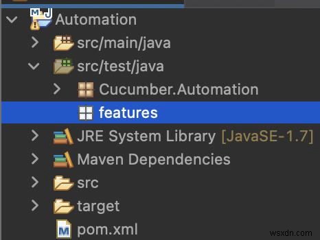 จะสร้างไฟล์ฟีเจอร์สำหรับ Cucumber ใน Java ได้อย่างไร? 