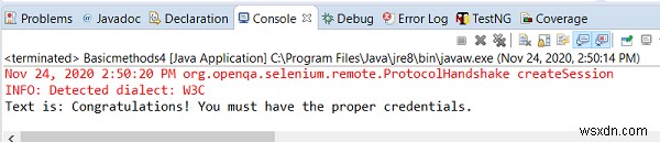 วิธีจัดการป๊อปอัปการตรวจสอบสิทธิ์ด้วย Selenium WebDriver โดยใช้ Java 