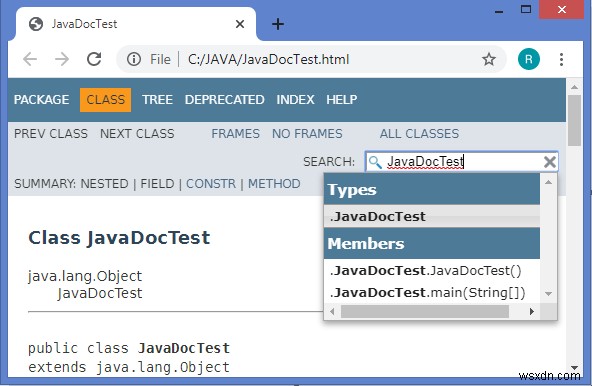 จะสร้าง Javadoc ที่เข้ากันได้กับ Html5 ใน Java 9 ได้อย่างไร 