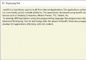 จะสร้างโหนดข้อความใน JavaFX ได้อย่างไร? 