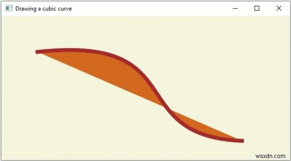 จะสร้าง CubicCurve โดยใช้ JavaFX ได้อย่างไร? 