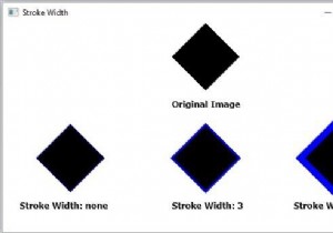 อธิบายคุณสมบัติ Stroke Width ของรูปร่าง 2D ใน JavaFX 