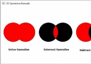 การดำเนินการต่างๆ ของวัตถุ 2D ใน JavaFX คืออะไร? 
