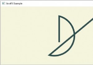 จะสร้างส่วนโค้งขององค์ประกอบพาธใน JavaFX ได้อย่างไร? 