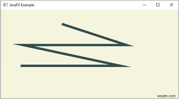 จะสร้างเส้นแนวนอนขององค์ประกอบพาธใน JavaFX ได้อย่างไร? 