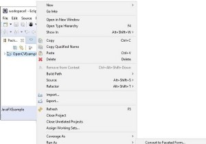วิธีการตั้งค่า OpenCV Java ด้วย eclipse 