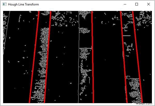 การนำ OpenCV Hough Line Transform ไปใช้งานโดยใช้ Java 