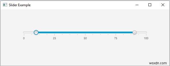 จะสร้างตัวเลื่อน JavaFX ด้วยสองนิ้วหัวแม่มือได้อย่างไร? 