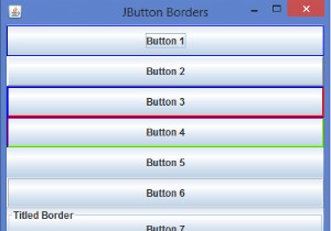 เราจะใช้เส้นขอบต่างๆ กับ JButton ใน Java ได้อย่างไร 