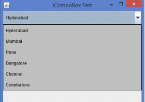 เราจะตั้งค่าเส้นขอบให้กับรายการ JComboBox ใน Java ได้อย่างไร 