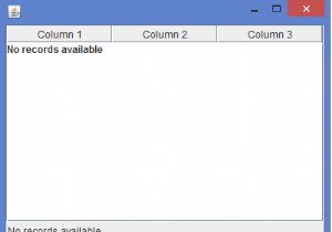 จะแสดง No บันทึกข้อความที่มีอยู่ใน JTable ใน Java ได้อย่างไร? 
