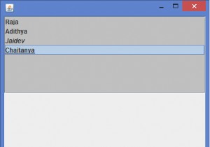 เราจะเพิ่มรายการรูปแบบฟอนต์ต่าง ๆ ให้กับ JList ใน Java ได้อย่างไร 