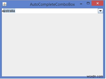 เราจะใช้ JComboBox เติมข้อความอัตโนมัติใน Java ได้อย่างไร 