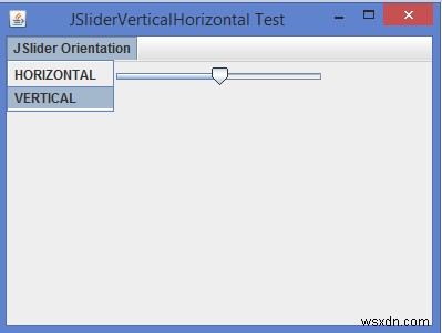 จะเปลี่ยนตำแหน่งของ JSlider เป็นแนวนอน / แนวตั้งโดยทางโปรแกรมใน Java ได้อย่างไร? 