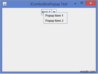 เราจะแสดงเมนูป๊อปอัปได้อย่างไรเมื่อผู้ใช้คลิกขวาที่ JComboBox ใน Java 