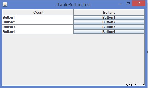 เราจะเพิ่ม/แทรก JButton ลงในเซลล์ JTable ใน Java ได้อย่างไร 