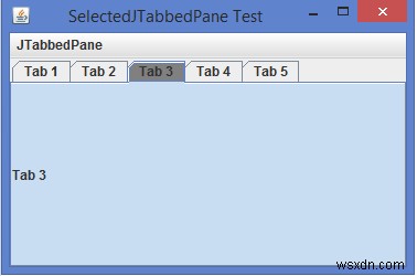 เราจะเน้นแท็บที่เลือกของ JTabbedPane ใน Java ได้อย่างไร 