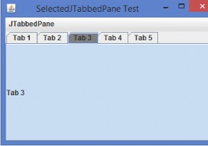 เราจะเน้นแท็บที่เลือกของ JTabbedPane ใน Java ได้อย่างไร 