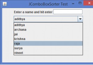 เราจะเรียงลำดับรายการของ JComboBox ใน Java ได้อย่างไร 